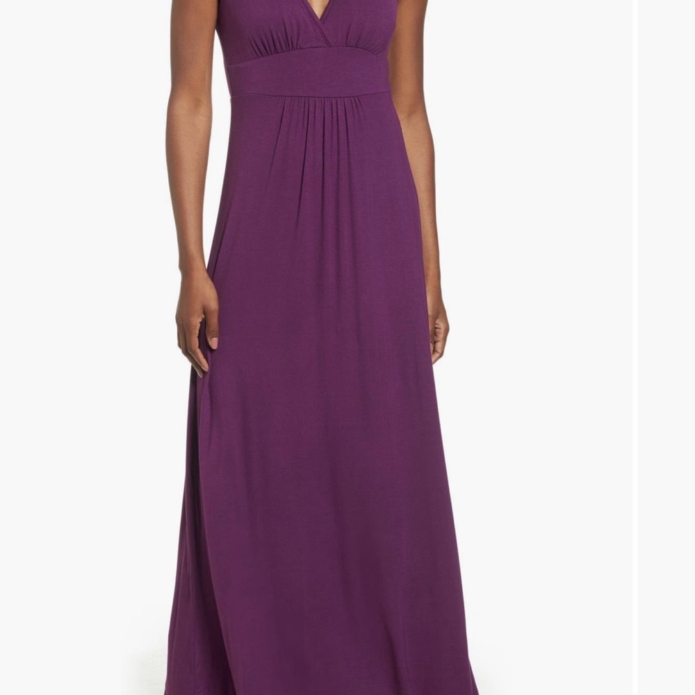 Loveappella Deep Purple Maxi Dress - Picture 4 of 4